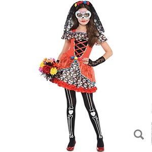 Girls Senorita Sugar Skull Costume